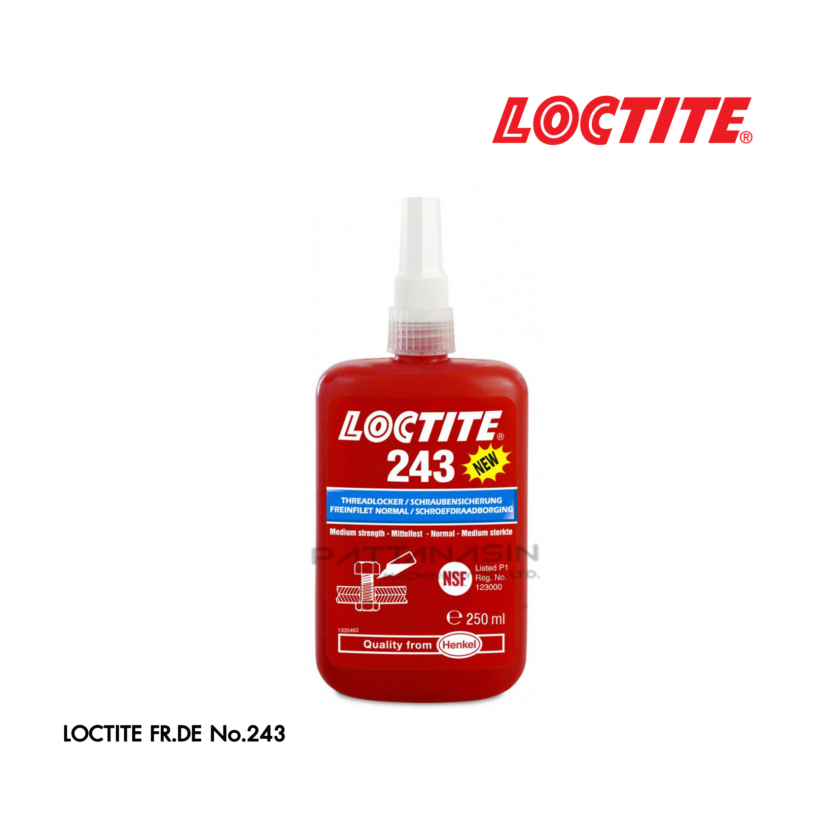 LOCTITE น้ำยาล็อคเกลียว เบอร์ 243 ขนาด 250 มล.